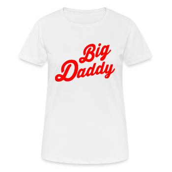 Big daddy - Frauen T-Shirt atmungsaktiv - Weiß - Vorne - AI Model Female 172 dark (172cm)