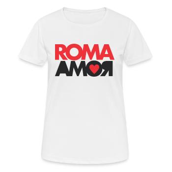 Rome love - Women's Breathable T-Shirt - white - Front - AI Model Female 172 dark (172cm)