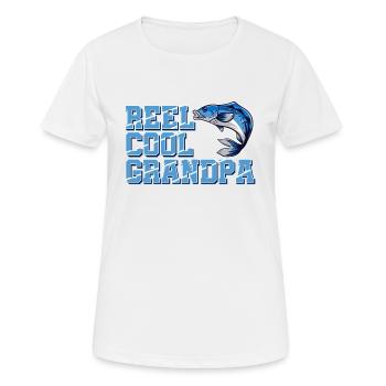 Reel Cool Grandpa - T-shirt respirant Femme - blanc - Devant - AI Model Female 172 dark (172cm)
