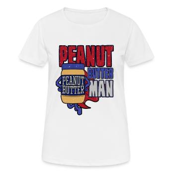 Peanut Butter Man - Frauen T-Shirt atmungsaktiv - Weiß - Vorne - AI Model Female 172 dark (172cm)