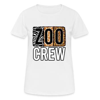 Zoo crew - Women's Breathable T-Shirt - white - Front - AI Model Female 172 dark (172cm)