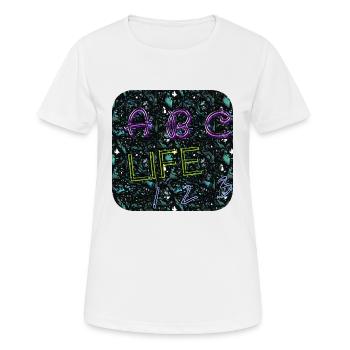 ABC Life 123 - Club WoW - T-shirt respirant Femme - blanc - Devant - AI Model Female 172 dark (172cm)