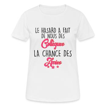 Ma Collègue Ma Meilleure Amie - T-shirt respirant Femme - blanc - Devant - AI Model Female 172 dark (172cm)