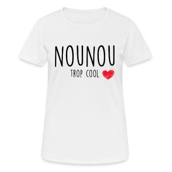 Ma Nounou Idée Cadeau Femme - T-shirt respirant Femme - blanc - Devant - AI Model Female 172 dark (172cm)
