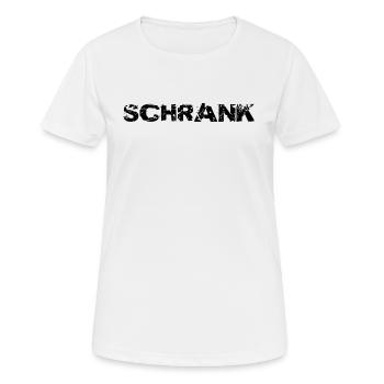 Cooles Fitness Schrank Premium Design Geschenk - Frauen T-Shirt atmungsaktiv - Weiß - Vorne - AI Model Female 172 dark (172cm)
