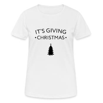 Es ist das Schenken von Weihnachten - Frauen T-Shirt atmungsaktiv - Weiß - Vorne - AI Model Female 172 dark (172cm)
