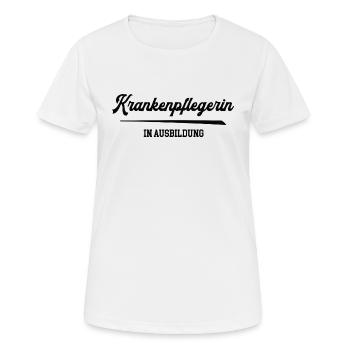 Krankenpflegerin Ausbildung Krankenpflege Pfleger - Frauen T-Shirt atmungsaktiv - Weiß - Vorne - AI Model Female 172 dark (172cm)