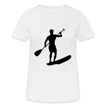 Stand Up Paddling - Women's Breathable T-Shirt - white - Front - AI Model Female 172 dark (172cm)