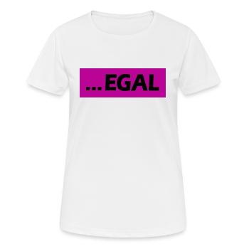 ... EGAL - Frauen T-Shirt atmungsaktiv - Weiß - Vorne - AI Model Female 172 dark (172cm)