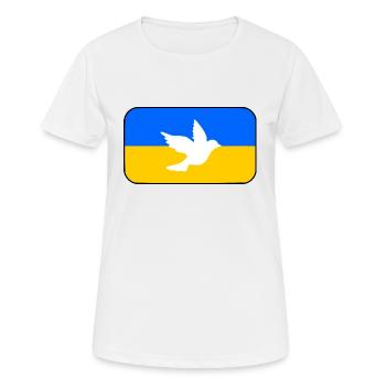 Ukraine - T-shirt respirant Femme - blanc - Devant - AI Model Female 172 dark (172cm)