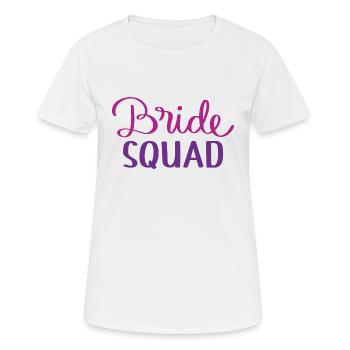Escouade de la mariée - T-shirt respirant Femme - blanc - Devant - AI Model Female 172 dark (172cm)