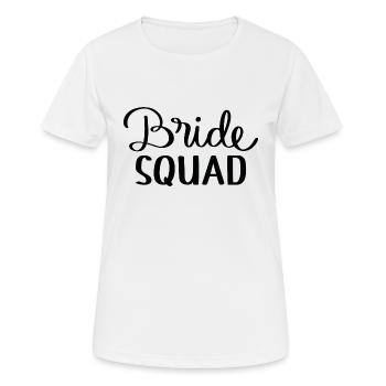 Escouade de la mariée - T-shirt respirant Femme - blanc - Devant - AI Model Female 172 dark (172cm)