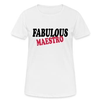 Fabulous maestro 111 - Frauen T-Shirt atmungsaktiv - Weiß - Vorne - AI Model Female 172 dark (172cm)