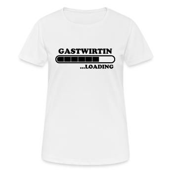 Gastwirtin Spruch Kneipe Wirtin Gastwirt Geschenk - Frauen T-Shirt atmungsaktiv - Weiß - Vorne - AI Model Female 172 dark (172cm)