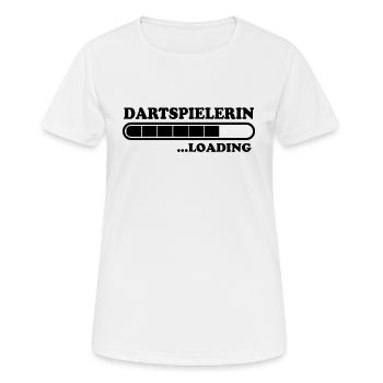 Dartspielerin Spruch Darter Dartspielerin Geschenk - Frauen T-Shirt atmungsaktiv - Weiß - Vorne - AI Model Female 172 dark (172cm)