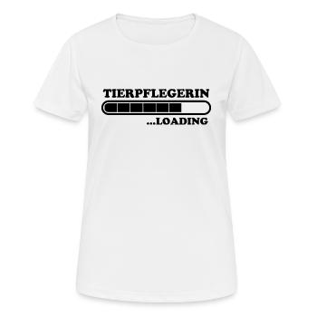 Tierpflegerin Spruch Lustig Tierpflegerin Geschenk - Frauen T-Shirt atmungsaktiv - Weiß - Vorne - AI Model Female 172 dark (172cm)