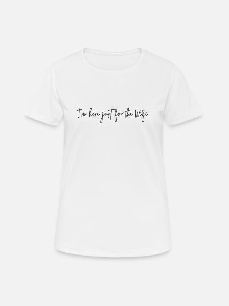 WiFi - Frauen T-Shirt atmungsaktiv - Weiß