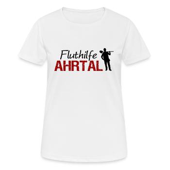 Fluthilfe Ahrtal Flut Helfer Hochwasser Eimerkette - Frauen T-Shirt atmungsaktiv - Weiß - Vorne - AI Model Female 172 dark (172cm)