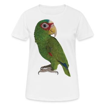 Der Blässstirnpapagei - Frauen T-Shirt atmungsaktiv - Weiß - Vorne - AI Model Female 172 dark (172cm)