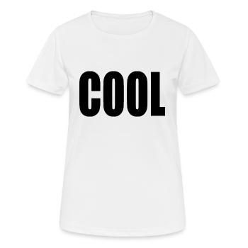 Cool - Frauen T-Shirt atmungsaktiv - Weiß - Vorne - AI Model Female 172 dark (172cm)