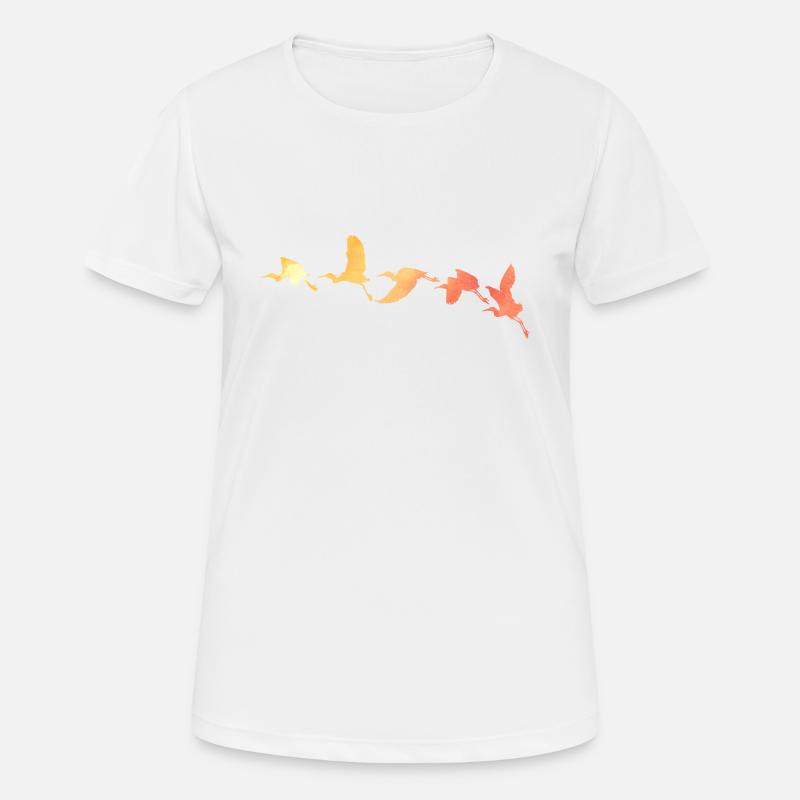 birds - Women's Breathable T-Shirt - white