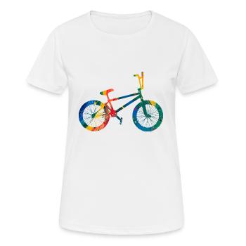 Bike, bike - Women's Breathable T-Shirt - white - Front - AI Model Female 172 dark (172cm)