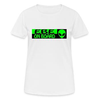 EBE ON BOARD - Women's Breathable T-Shirt - white - Front - AI Model Female 172 dark (172cm)
