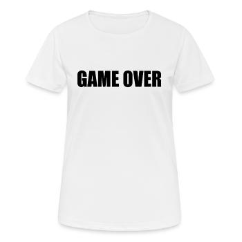 Game over - Women's Breathable T-Shirt - white - Front - AI Model Female 172 dark (172cm)