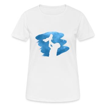 Father and daughter - Women's Breathable T-Shirt - white - Front - AI Model Female 172 dark (172cm)