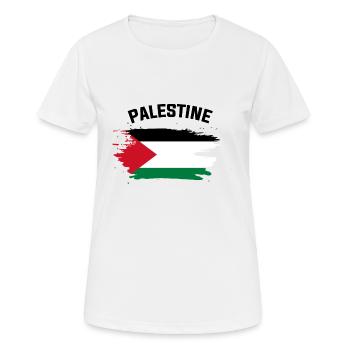 Palestine - T-shirt respirant Femme - blanc - Devant - AI Model Female 172 dark (172cm)