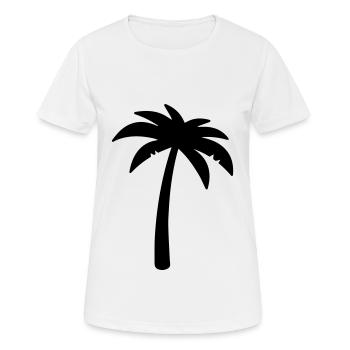 symbole de la paume - T-shirt respirant Femme - blanc - Devant - AI Model Female 172 dark (172cm)