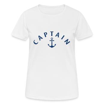 Capitaine - T-shirt respirant Femme - blanc - Devant - AI Model Female 172 dark (172cm)