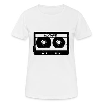 Cassette de mixtape cassette - T-shirt respirant Femme - blanc - Devant - AI Model Female 172 dark (172cm)