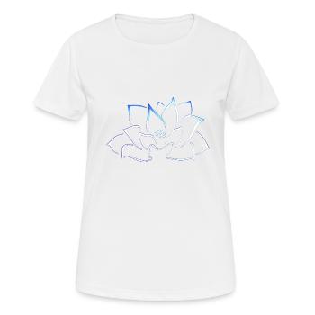 lotus - T-shirt respirant Femme - blanc - Devant - AI Model Female 172 dark (172cm)