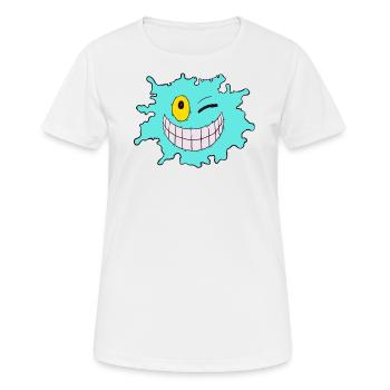 Éclaboussures de glace - T-shirt respirant Femme - blanc - Devant - AI Model Female 172 dark (172cm)