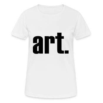 genre - T-shirt respirant Femme - blanc - Devant - AI Model Female 172 dark (172cm)