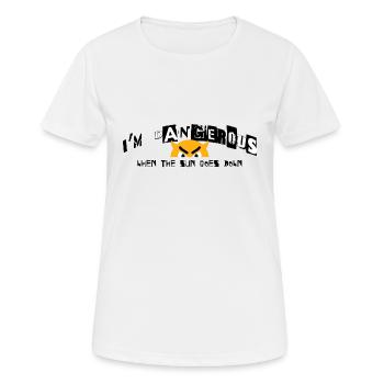 When the sun goes down - Women's Breathable T-Shirt - white - Front - AI Model Female 172 dark (172cm)