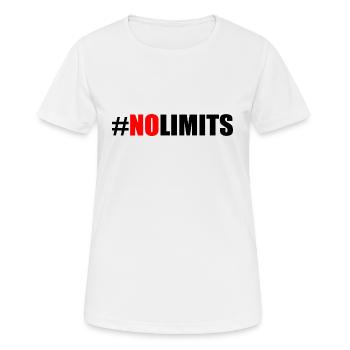 No limits - Women's Breathable T-Shirt - white - Front - AI Model Female 172 dark (172cm)