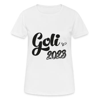 Möchtest du meine Goli sein Patentante Österreich - Frauen T-Shirt atmungsaktiv - Weiß - Vorne - AI Model Female 172 dark (172cm)
