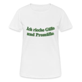 Gülle und Promülle - Frauen T-Shirt atmungsaktiv - Weiß - Vorne - AI Model Female 172 dark (172cm)