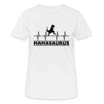 Mamasaurus - Frauen T-Shirt atmungsaktiv - Weiß - Vorne - AI Model Female 172 dark (172cm)