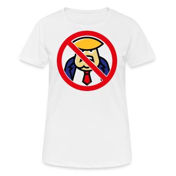 Donald Prohibition (panneau d’interdiction) - T-shirt respirant Femme - blanc - Devant - AI Model Female 172 dark (172cm)