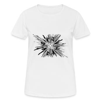 Vector Splash Explosion - Frauen T-Shirt atmungsaktiv - Weiß - Vorne - AI Model Female 172 dark (172cm)