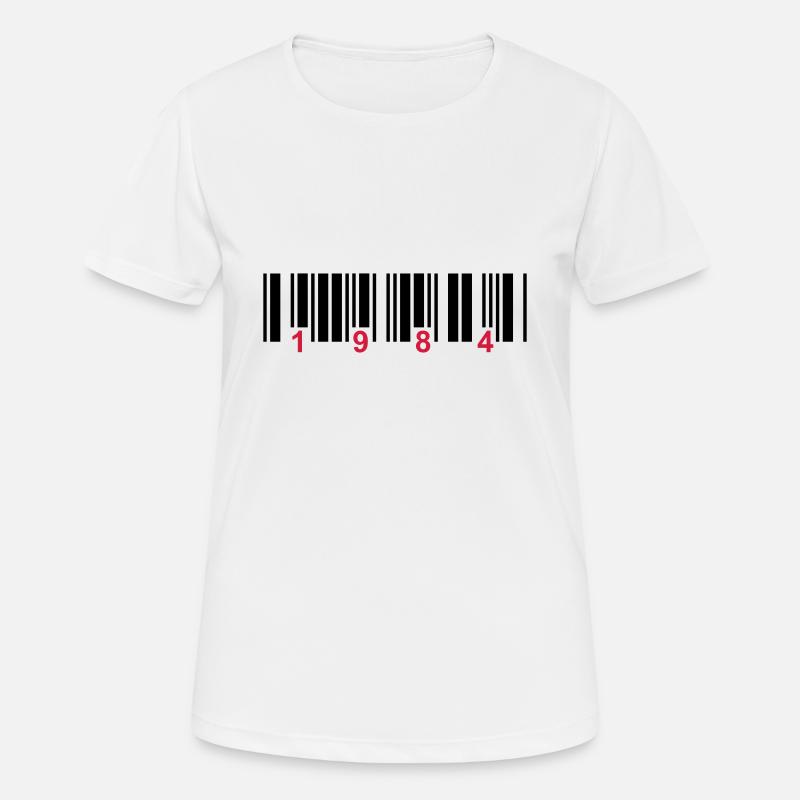 barcode 1984 - T-shirt respirant Femme - blanc