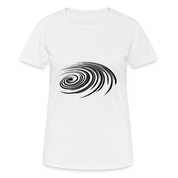 Géométrie spirale - galaxie spirale - T-shirt respirant Femme - blanc - Devant - AI Model Female 172 dark (172cm)