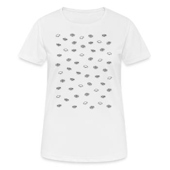 Eye pattern - Women's Breathable T-Shirt - white - Front - AI Model Female 172 dark (172cm)