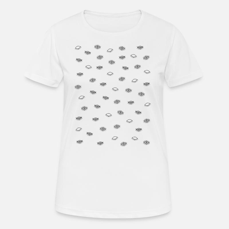 Eye pattern - Women's Breathable T-Shirt - white