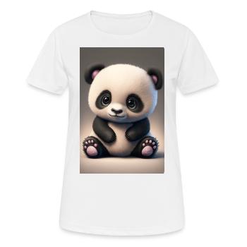 Süßes Baby-Panda - Frauen T-Shirt atmungsaktiv - Weiß - Vorne - AI Model Female 172 dark (172cm)