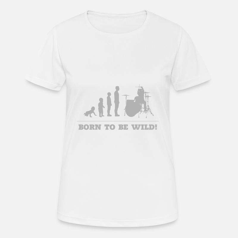 Drummer - Human Development - Women's Breathable T-Shirt - white
