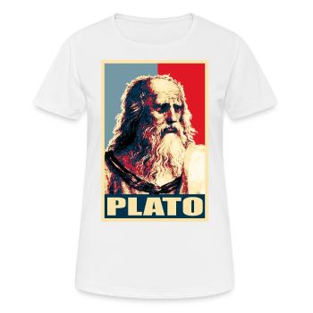 Plato - T-shirt respirant Femme - blanc - Devant - AI Model Female 172 dark (172cm)